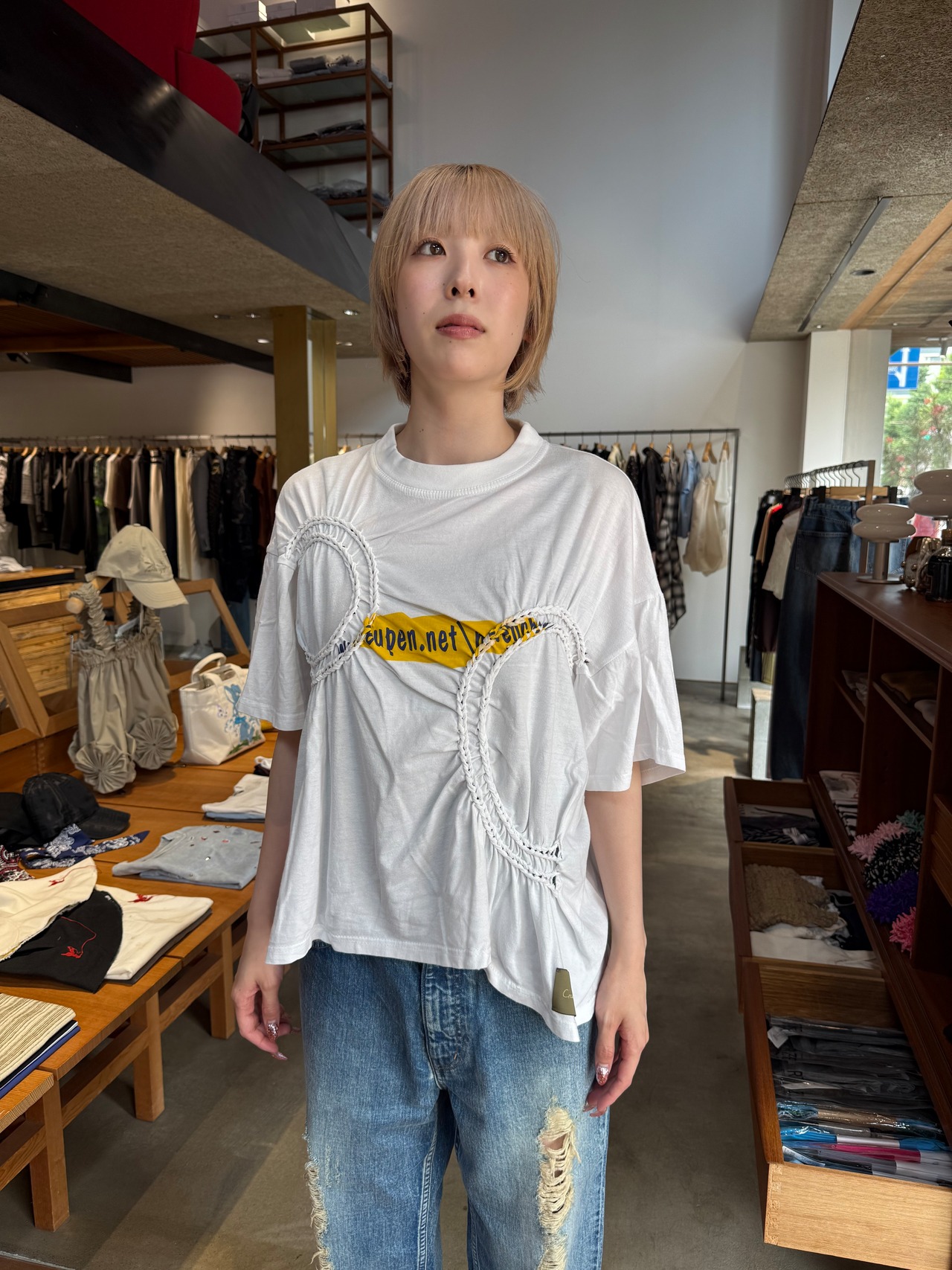 【26SS】Create Clair クリエイトクレイル / VINTAGE KINTTING T-SHIRT - 7