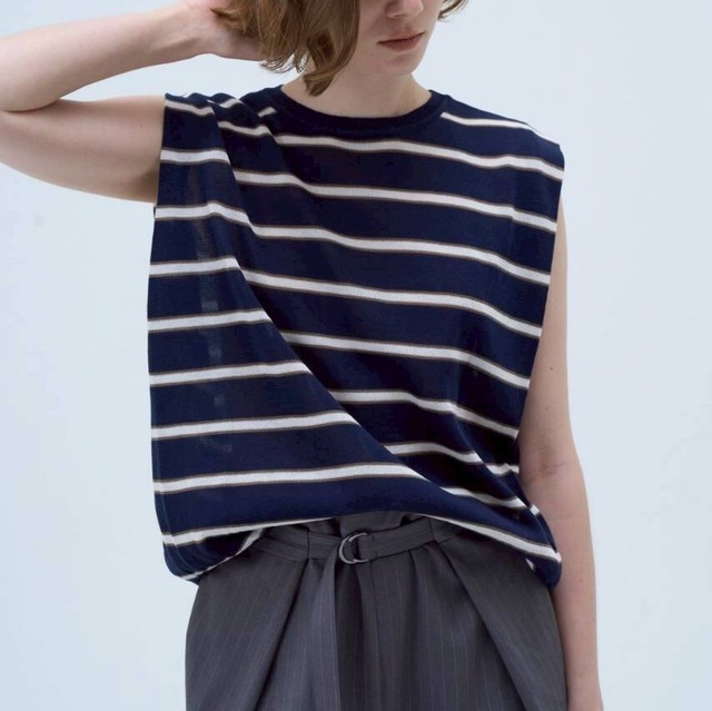 【Boutique Ordinary】Striped Sleeveless Top