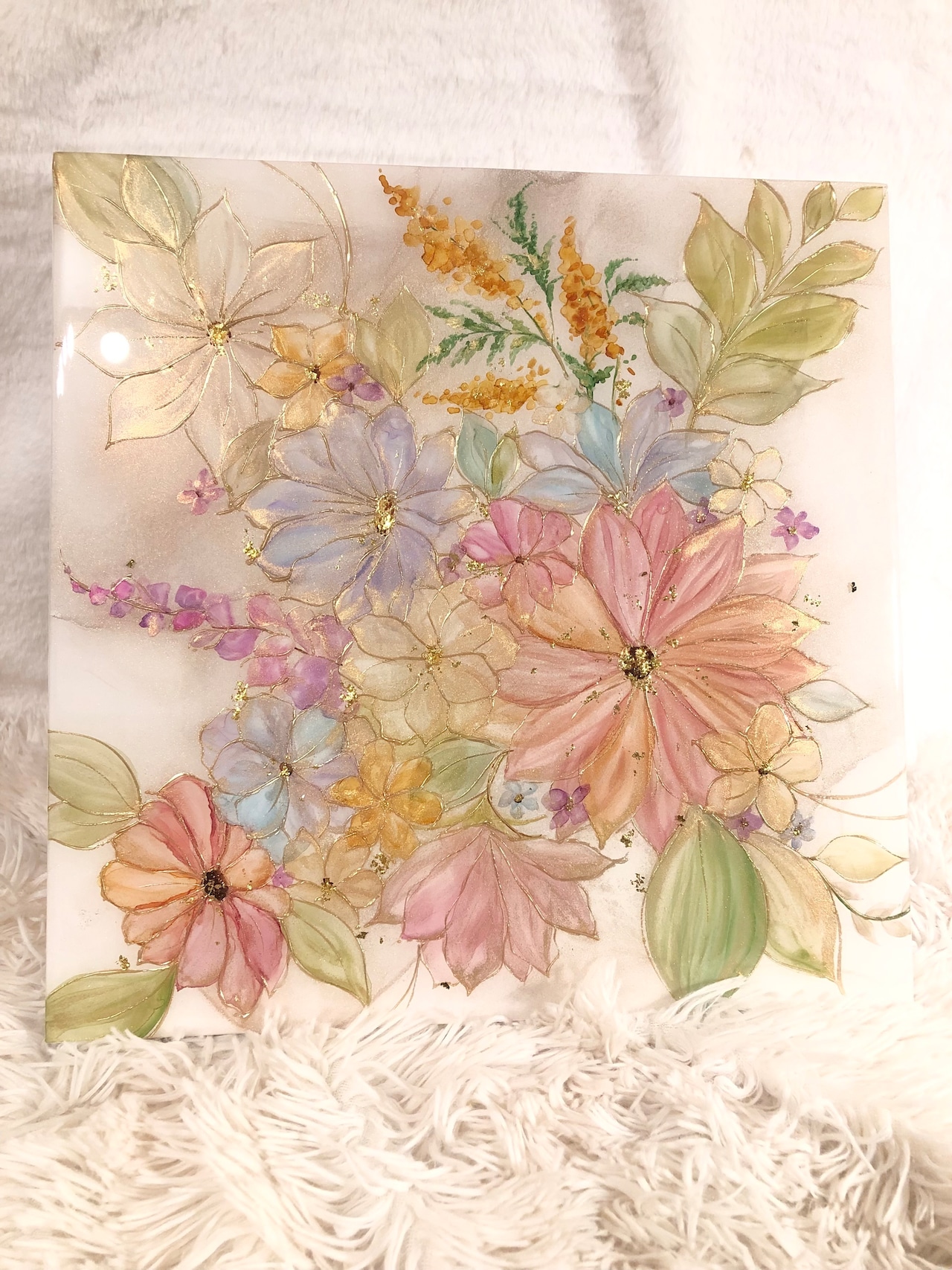 【アートパネル】春爛漫ブーケ