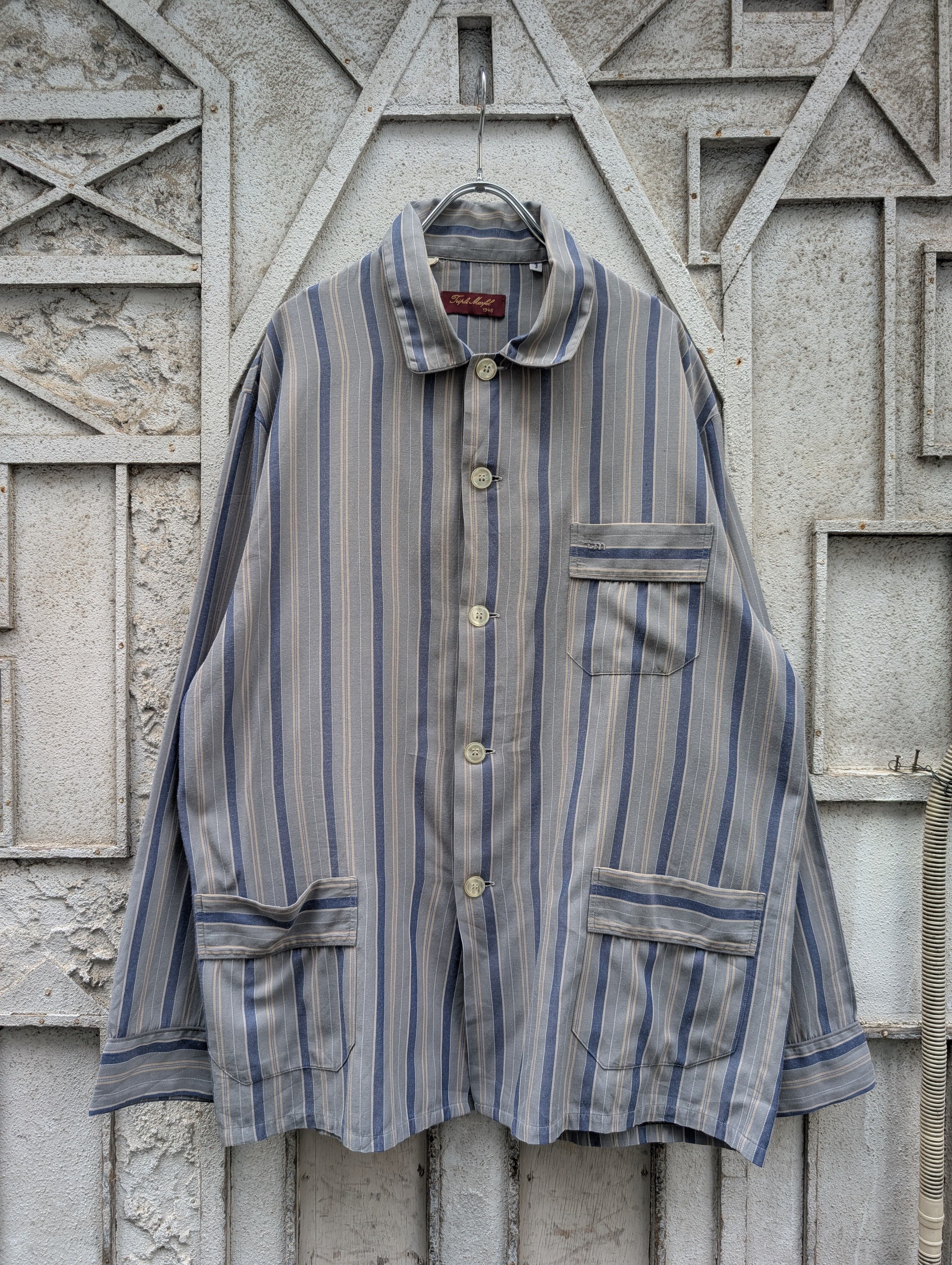 "STRIPE PAJAMA SHIRT" vintage