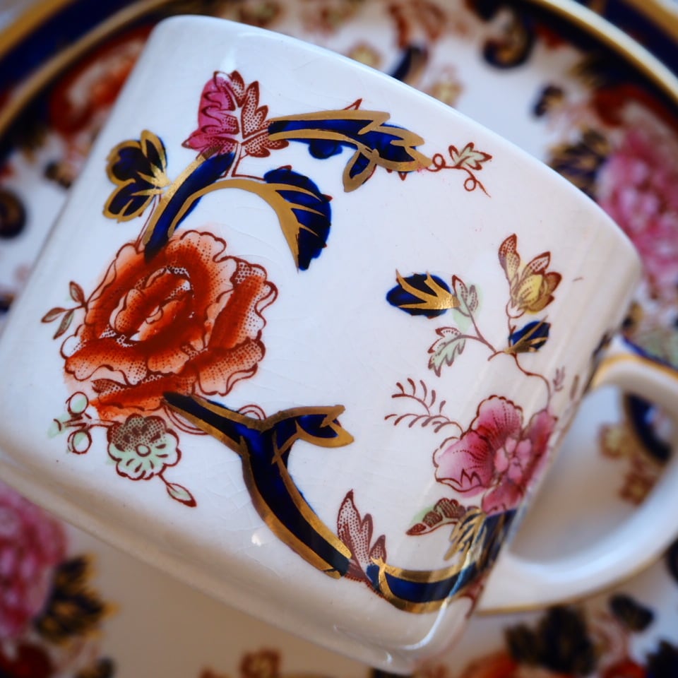 LAST】激レア 英国メイソンズ ブルーマンダレイ トリオC カップ