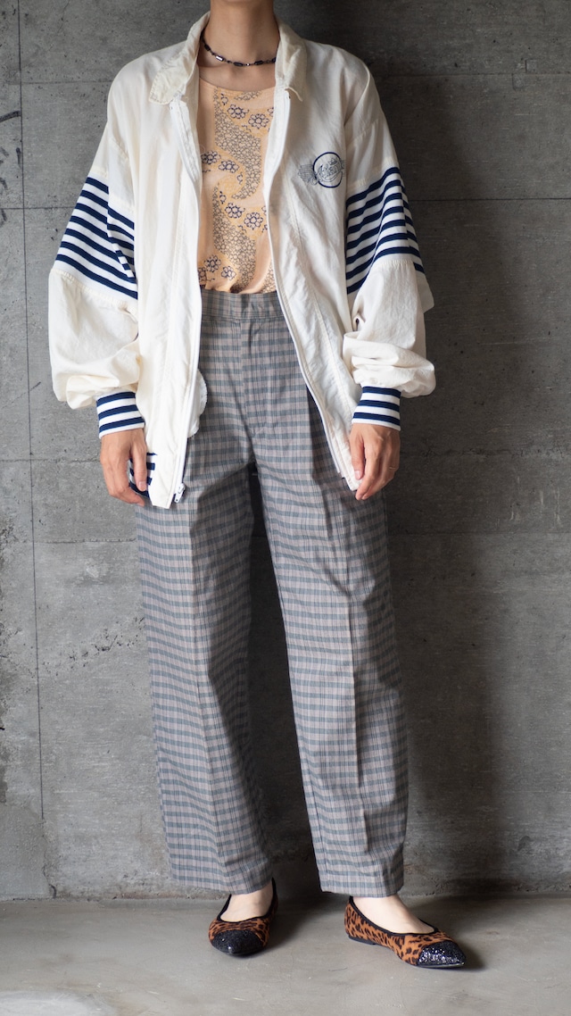 "ARTEX" 1980s Border ribs shell combi jacket
