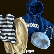 ペッパー / PEPPER / XOXOフーディー / 韓国子供服 / キッズ / 26winter〖取寄〗*XS~XL*