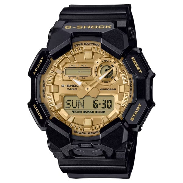 国内正規品 CASIO G-SHOCK カシオ Gショック Black and Gold Series 20気圧防水 ショックレジスト メンズ腕時計 GA-010GGB-1A9JF