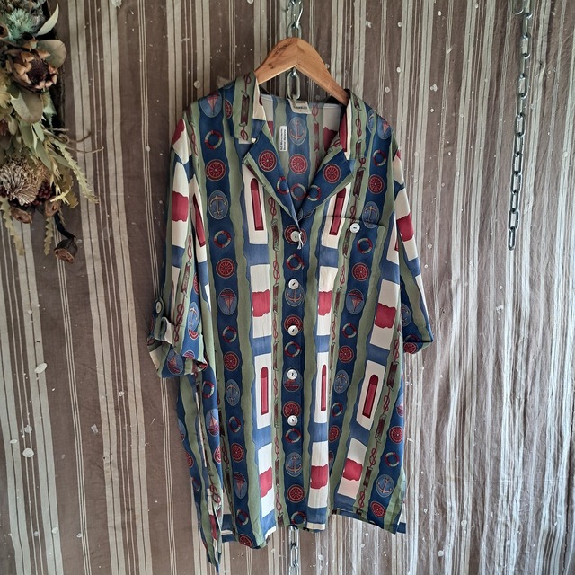 レディース 総柄シャツ used [508110]