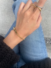 カーブラインボックスブレスレット