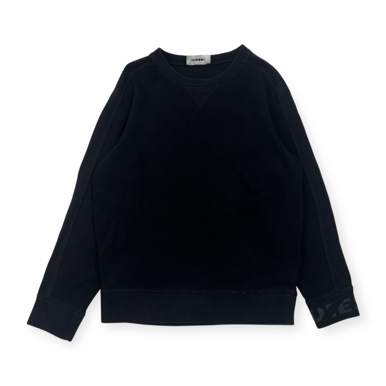 DIESEL ディーゼル トレーナー シャツ M/ブラック メンズ