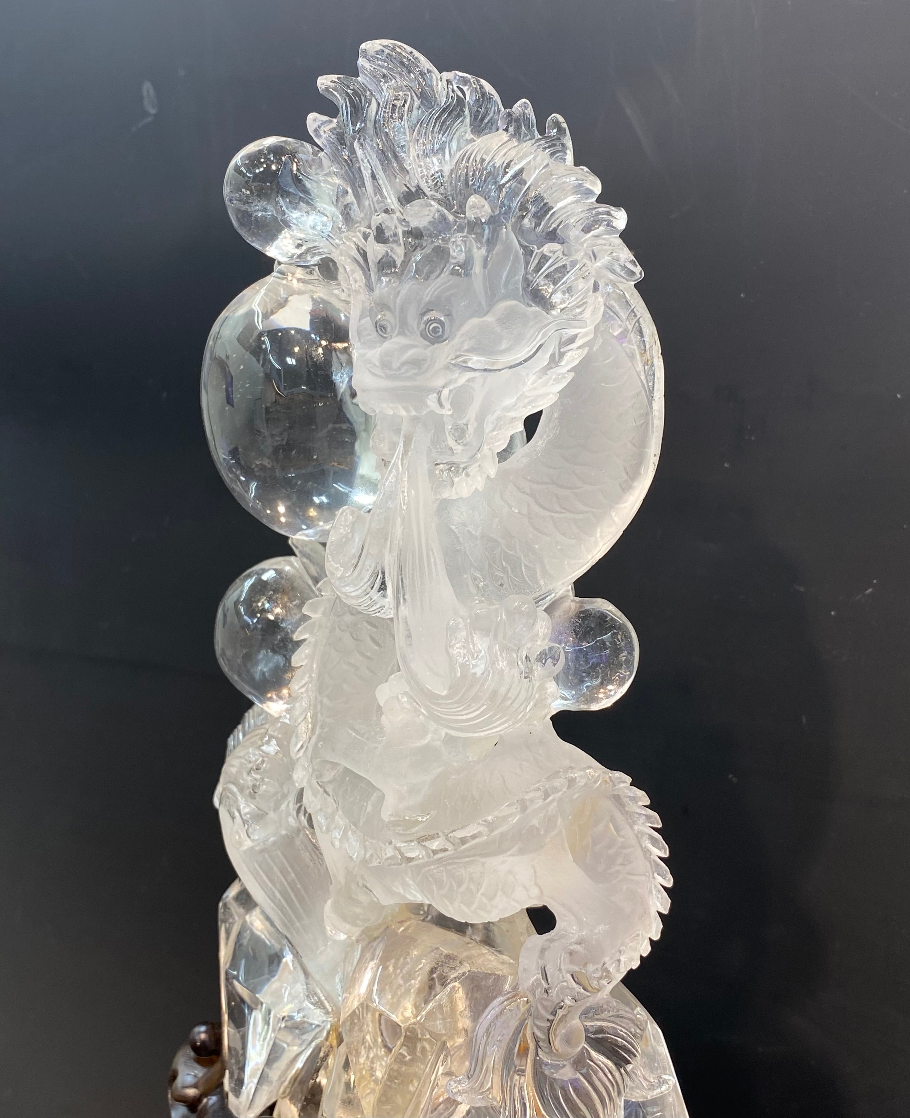 【水晶ガーデン・ライモナイト天翔龍】⭐️富貴吉祥⭐️極上品⭐️専用台座付き 水晶ガーデン・ライモナイト天翔龍】⭐️富貴吉祥⭐️極上品⭐️専用