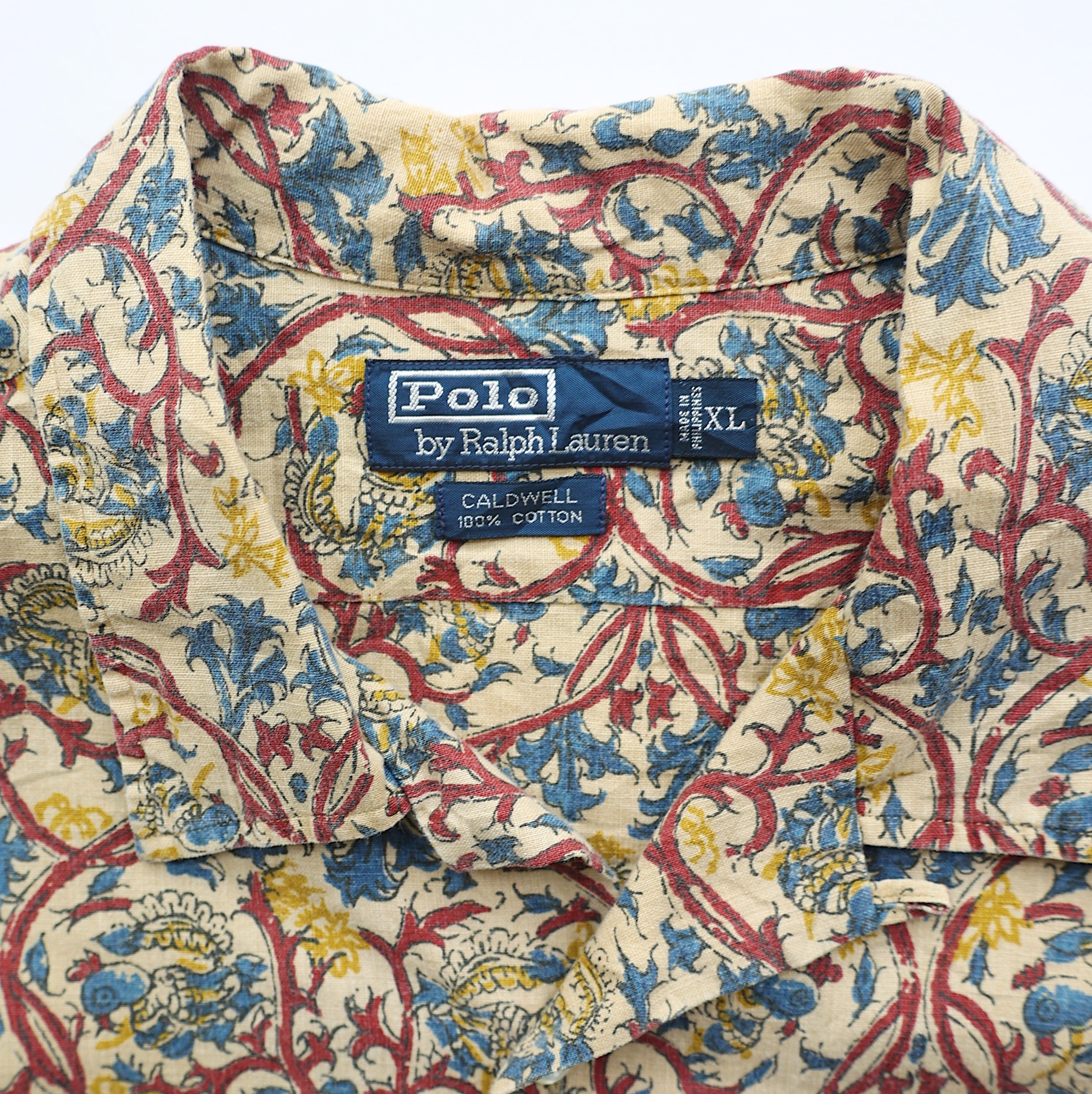 POLO RALPH LAUREN CALDWELL BOTANICAL OPEN COLLAR S/S SHIRT | CLIMB