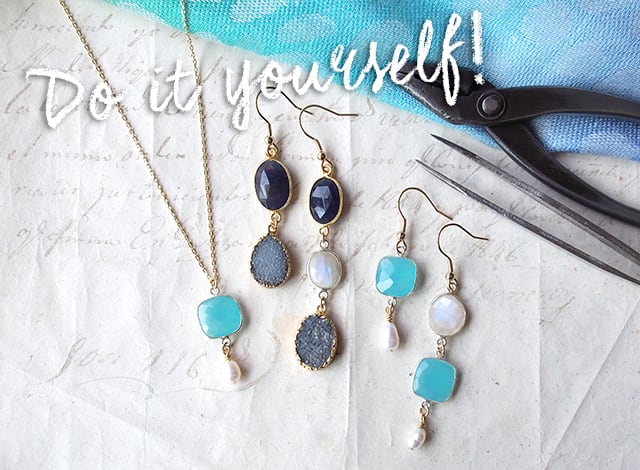 天然石アクセサリー制作キット(blue) | witch:天然石原石の 