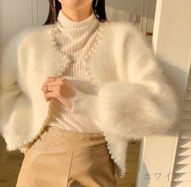 【予約】Perl knit cardigan