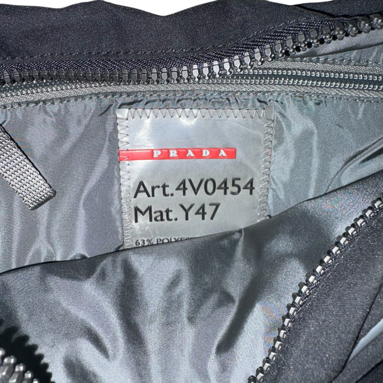 archive PRADA SPORT black technical fabric shoulder bag