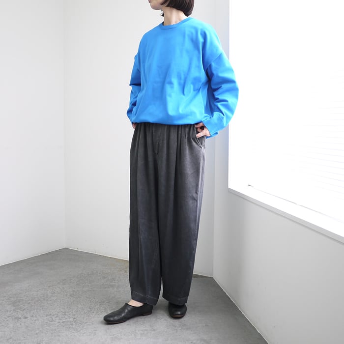 mizuiro ind（ミズイロインド） ジョーゼットボートネックコクーンプル