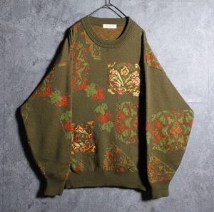 “LANCEL” Motif Embroidery design Knit
