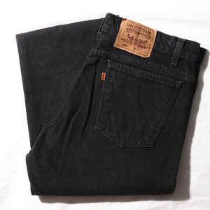 極美品 36×32 Levi’s 505 USA 93年 オレンジタブ サルファーブラック デニムパンツ