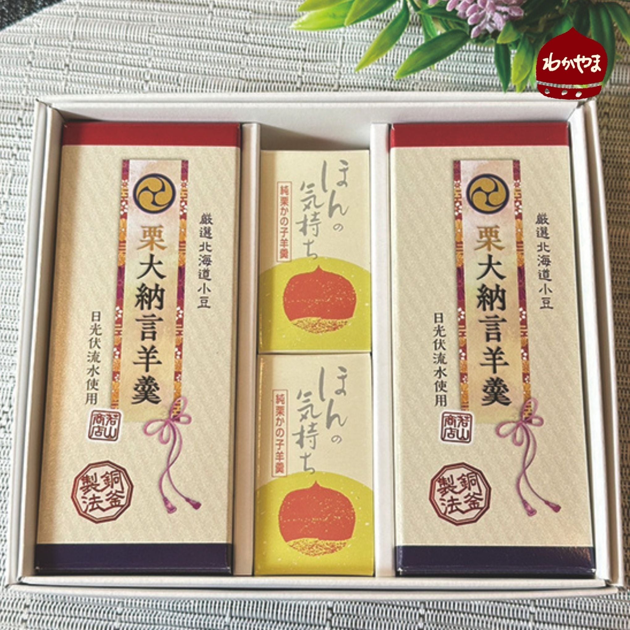 ケース付き 実物大 和乃心 撰彩菓 栗羊羹 食品サンプル ケース付き