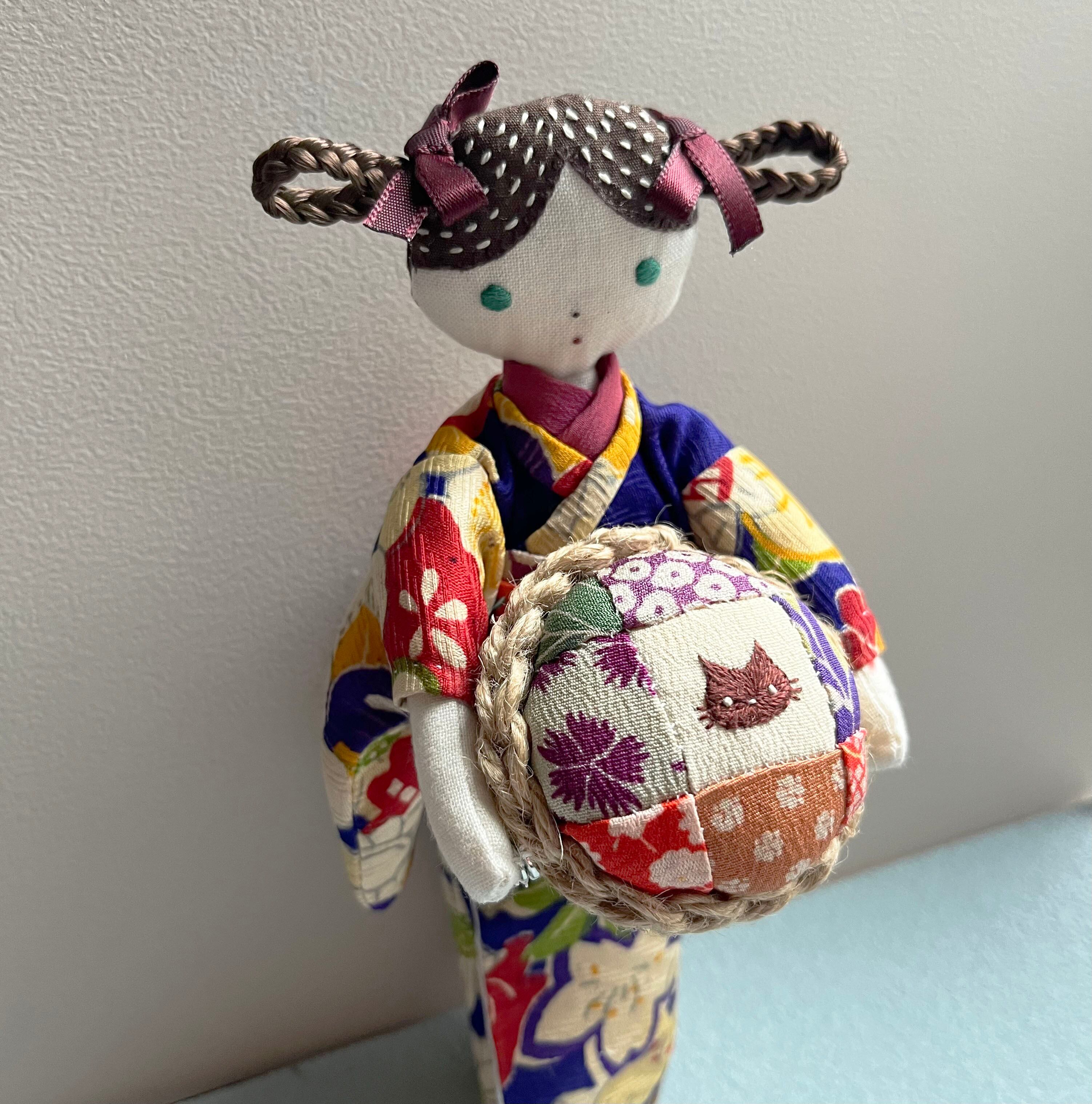ピンクッションドール「kimono」