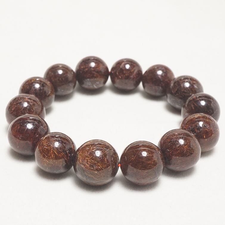 ブロンズルチル ブレスレット 14mm 一点物 111-2654