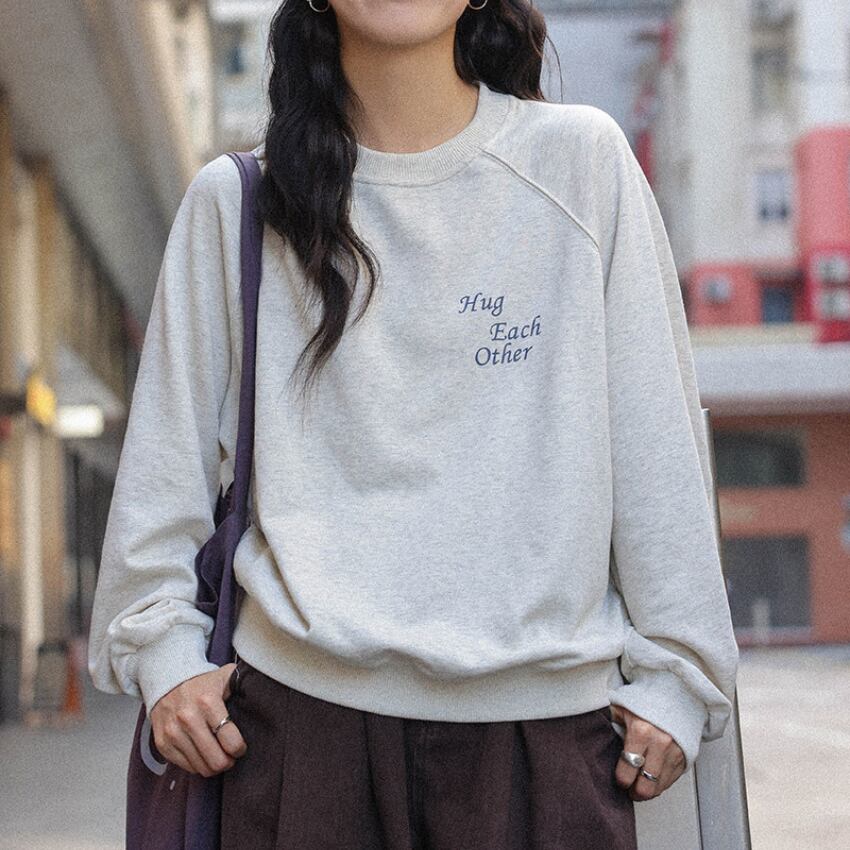 point-logo sweatshirt　J00415