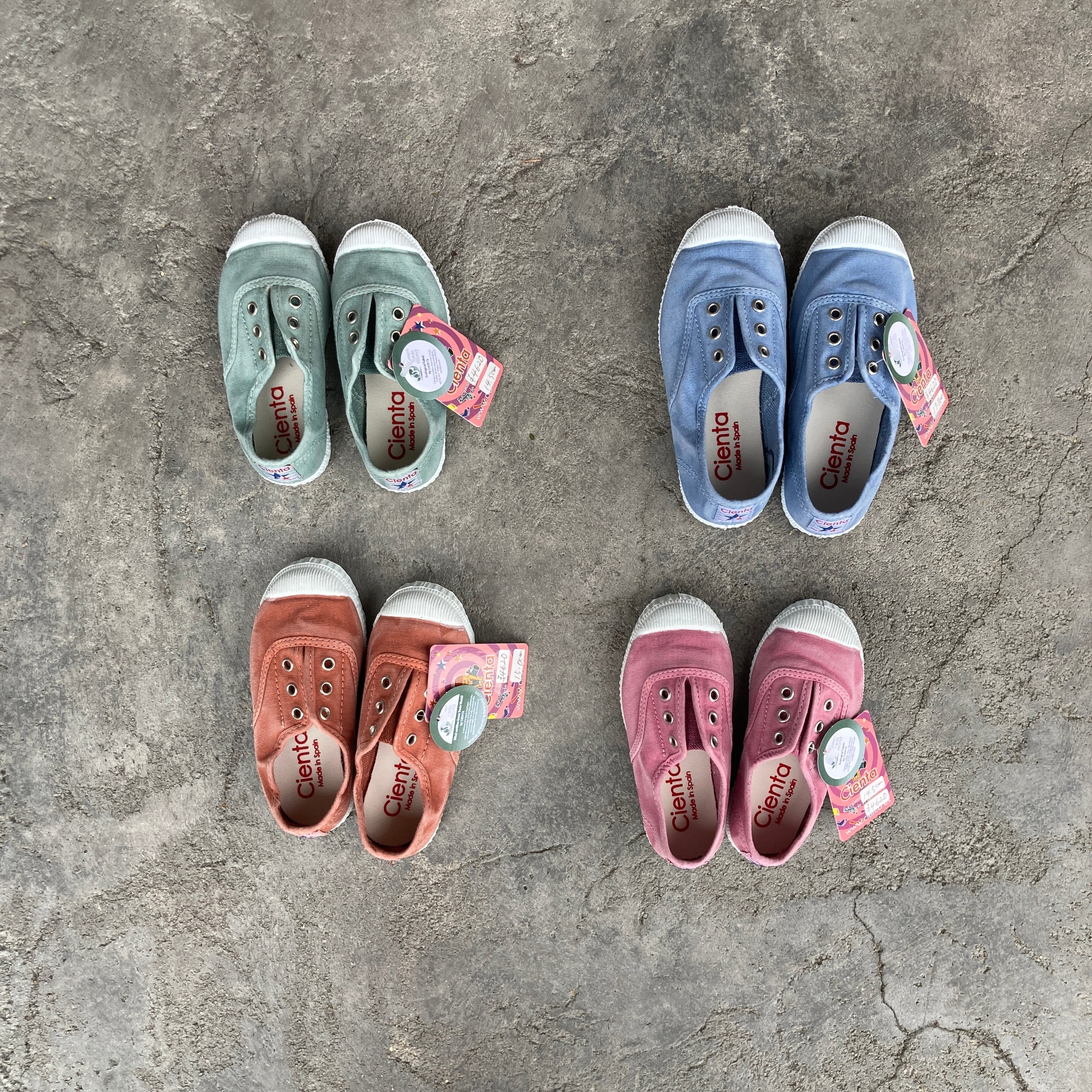 【即納】CIENTA デッキシューズ ムラ染(22.0~24.0)