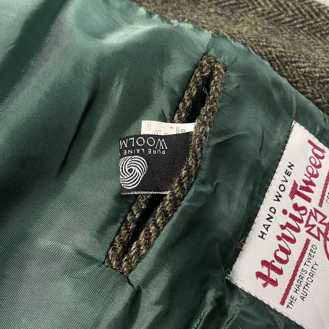 90年代〜 HARRIS TWEED ハリスツイード ウールテーラードジャケット 