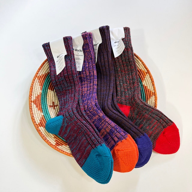 DECKA　デカ × BRU NA BOINNE ブルーナボイン　HEAVY WEIGHT MULTICOLOURED SOCKS