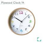 KATOMOKU plywood clock 14 km-85