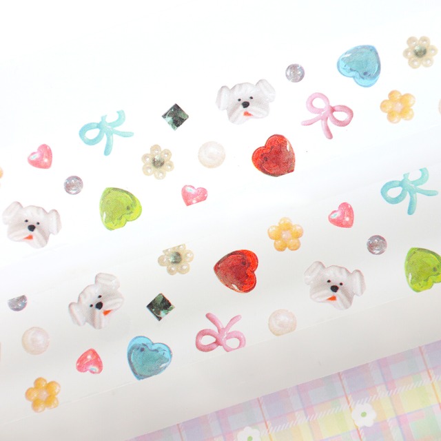 kimalle×forme.　kimalle3　トウメイマスキングテープ 　FO01