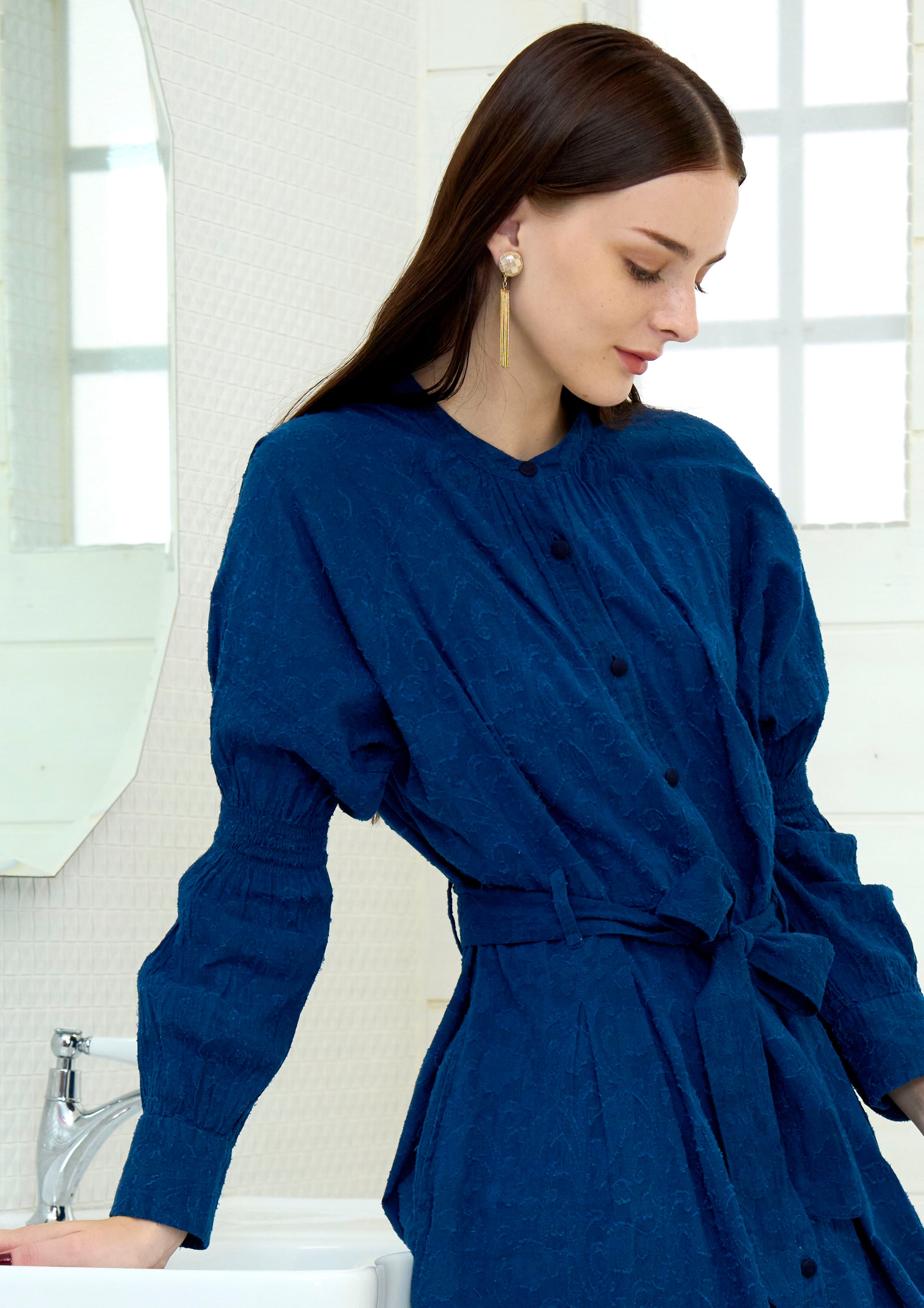 問い合わせ商品｜Blue Moment | 武州正藍染コラボ・ワンピースドレス