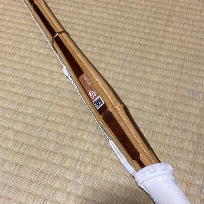 実戦竹刀 ひかりBIO胴張先細 SSPシール39男子 上製三つ折W白仕組