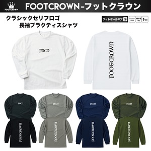 長袖プラクティスシャツ クラシックセリフロゴ 140〜5Lサイズ ポリエステル シンプルカラー