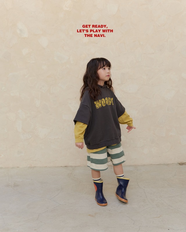 《送料無料》予約:スクエアバミューダパンツ【navi】※ジュニアサイズ