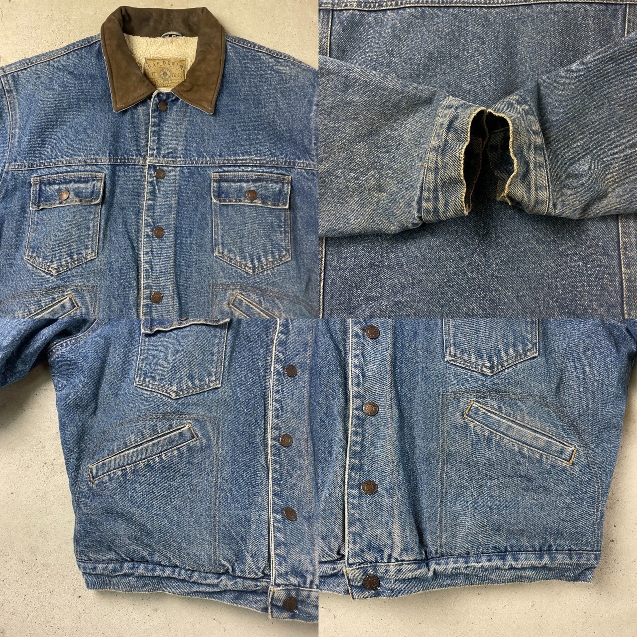 90年代 OLD GAP DENIM オールドギャップ デニムボアジャケット メンズ 