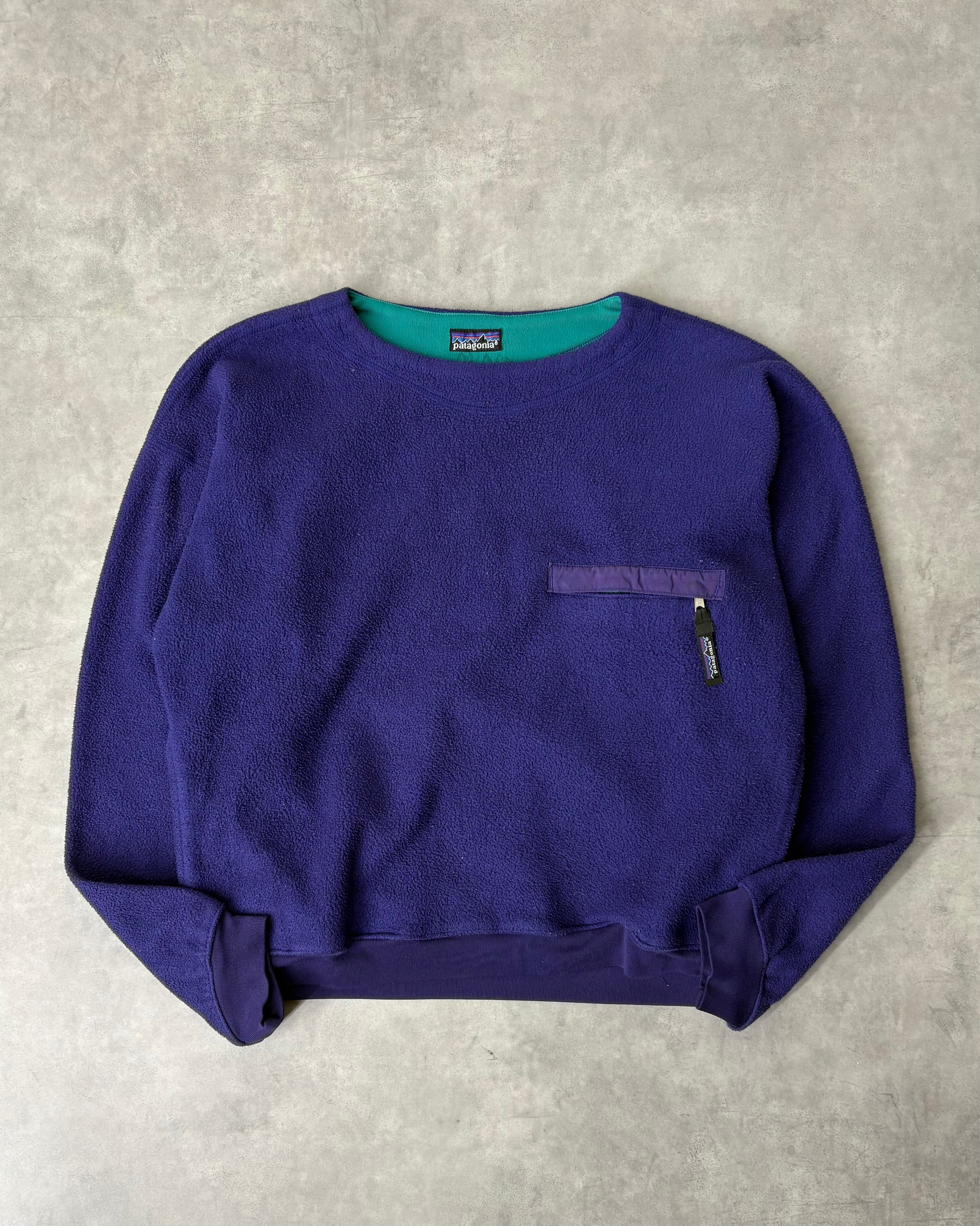 90s(1990)Patagonia Boat-Neck Fleece Pullover USA製
