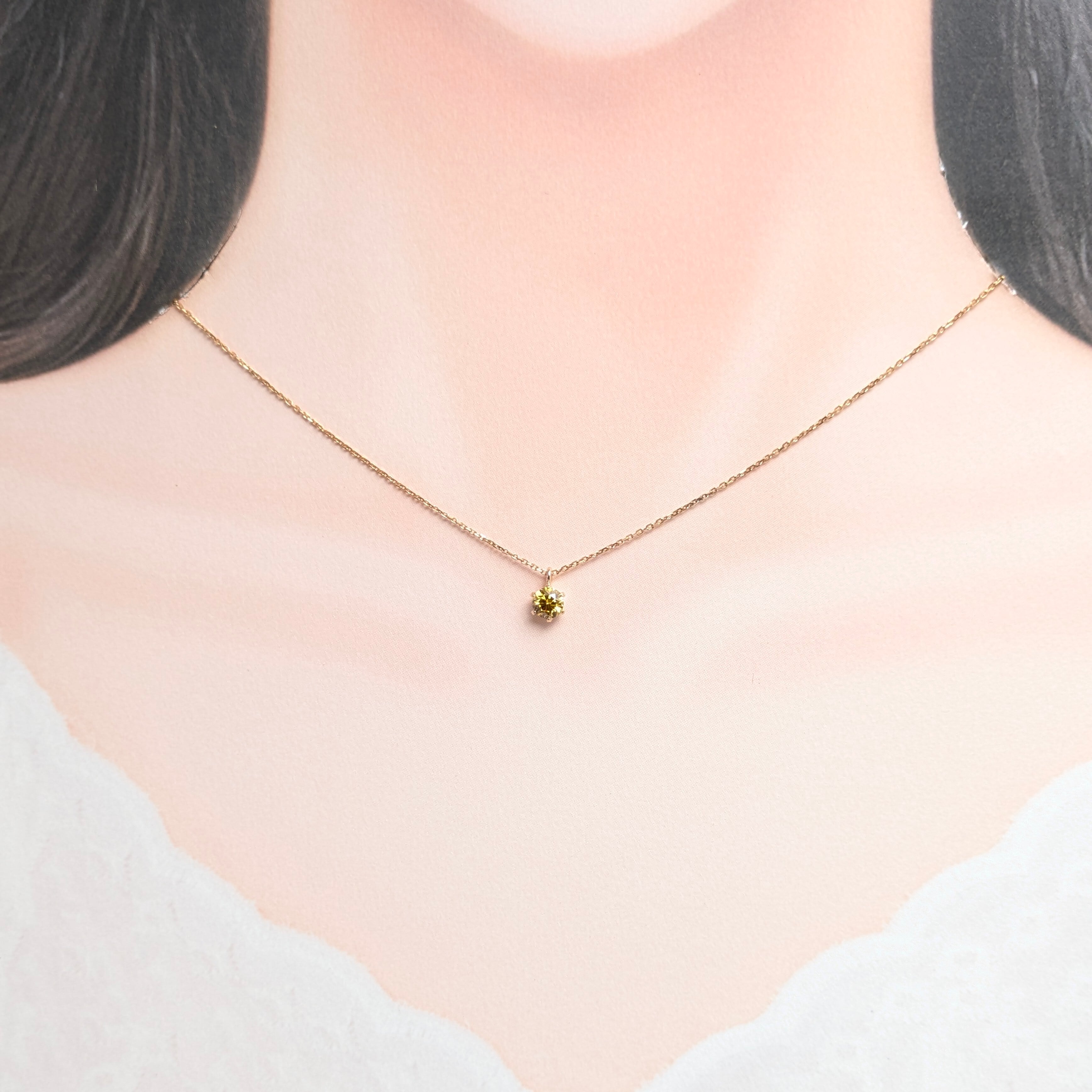 【交渉可】K18 ダイヤモンド0.51ct 全長60cmフリーネックレス K18トリートカラーダイヤネックレス 0.51ct【PRO208789】 | CollectJewel