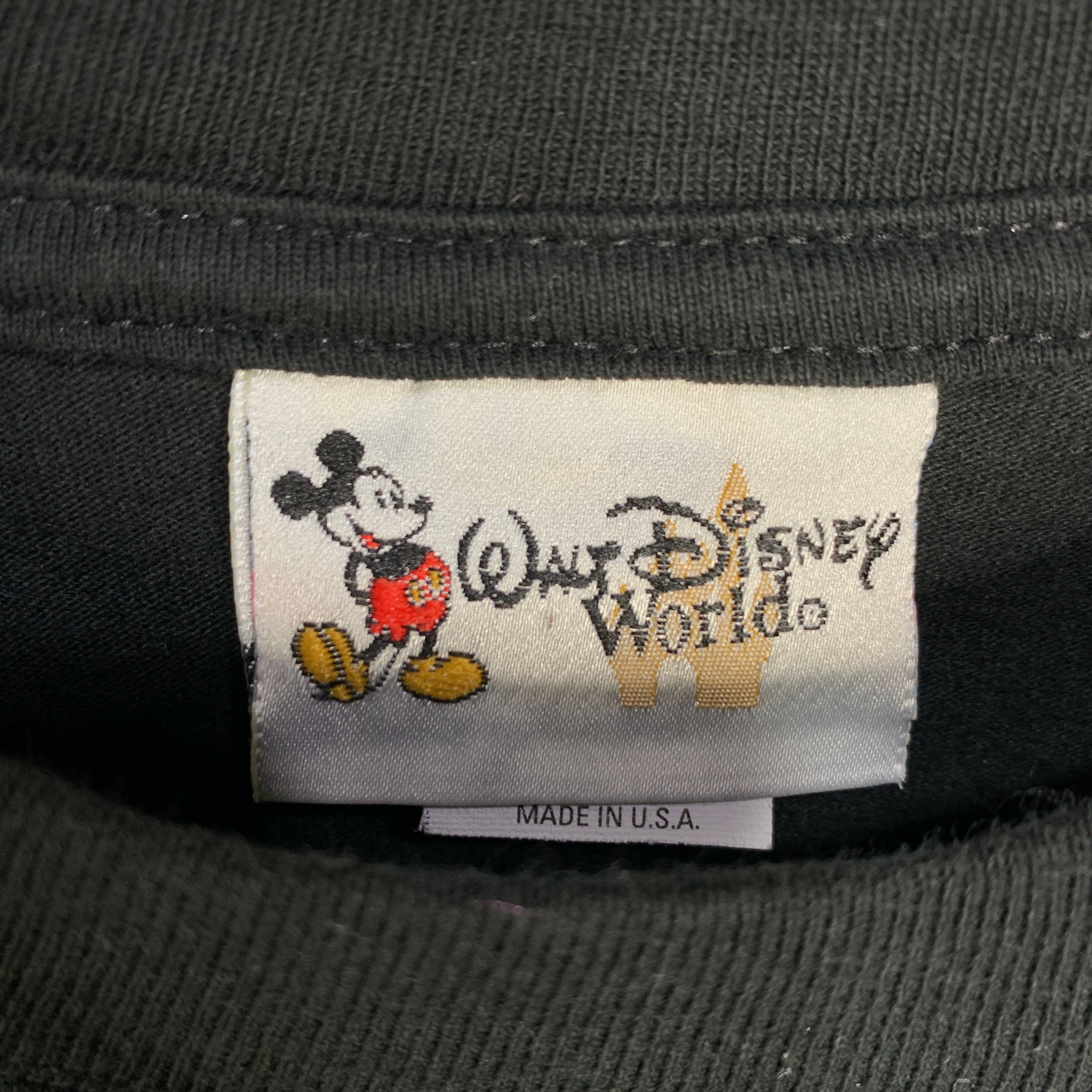 USA Disney タワーオブテラー プリントTシャツ アトラクション 黒 L