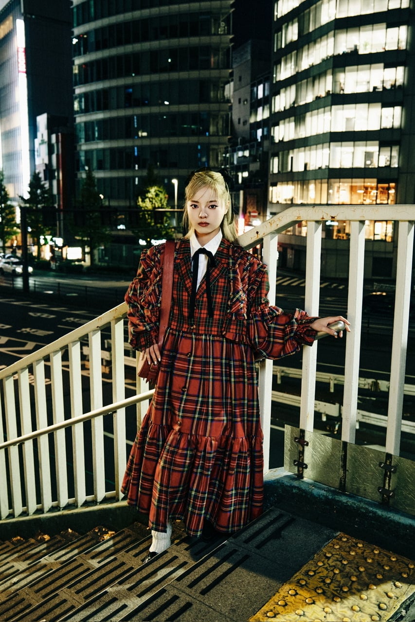 ヨークドッキングスーツワンピース　RED