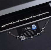 【Ice91】Clover Tennis Bracelet【Moissanite】