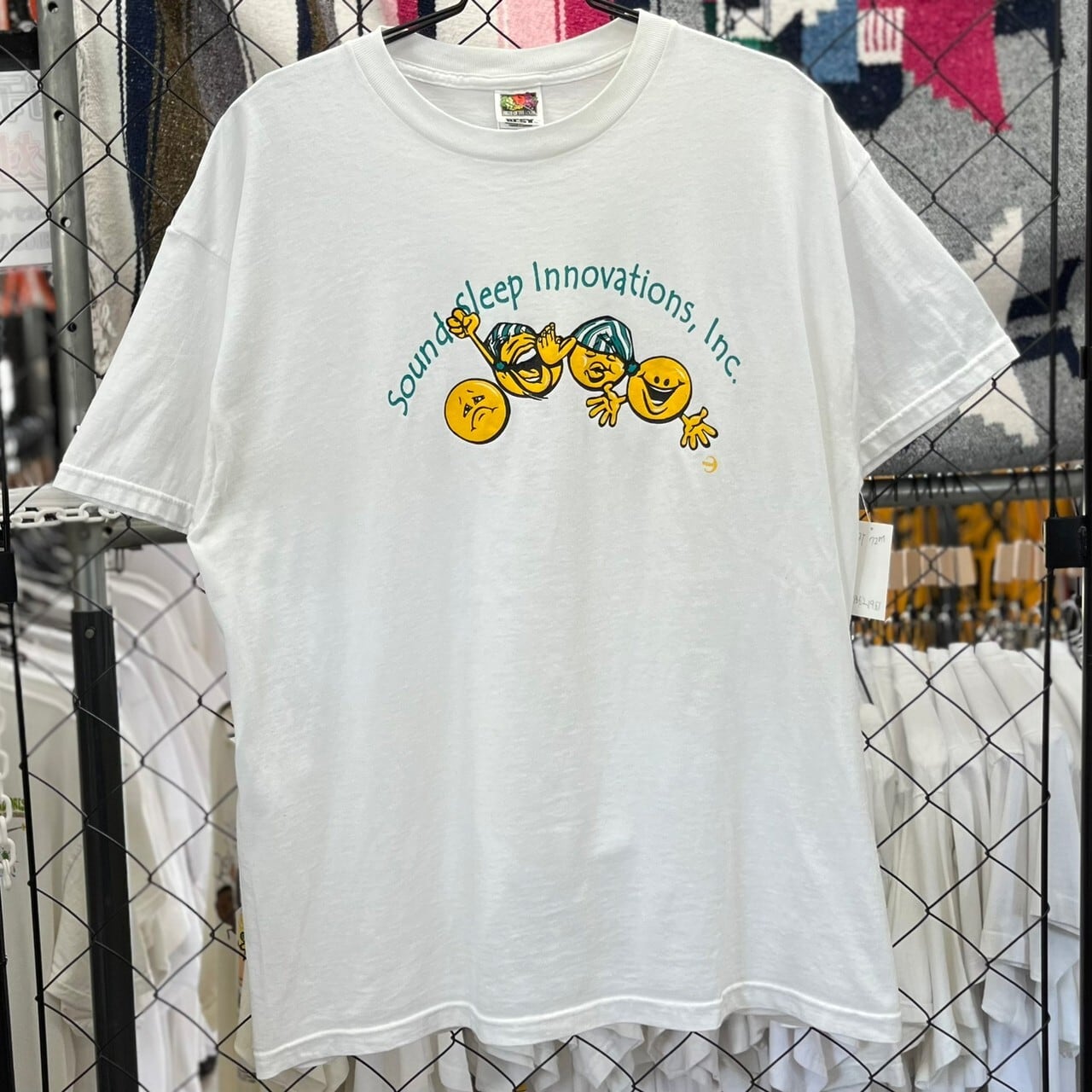 90s USA製 New York刺繍ツートーンTシャツ L VINTAGE