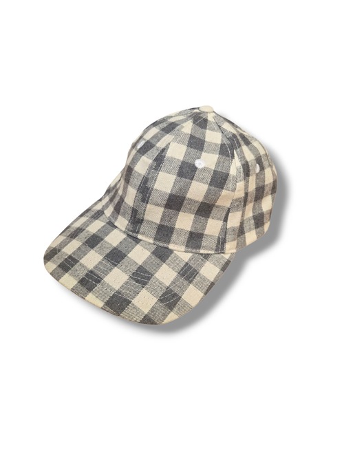 check cap "COCUS POCUS" Gray × Cream
