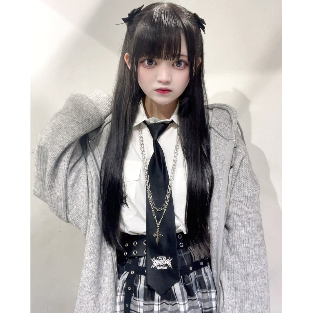 1/30新着】2点セット☆ネクタイ×ネックレスセット(サブカルロゴ刺繍