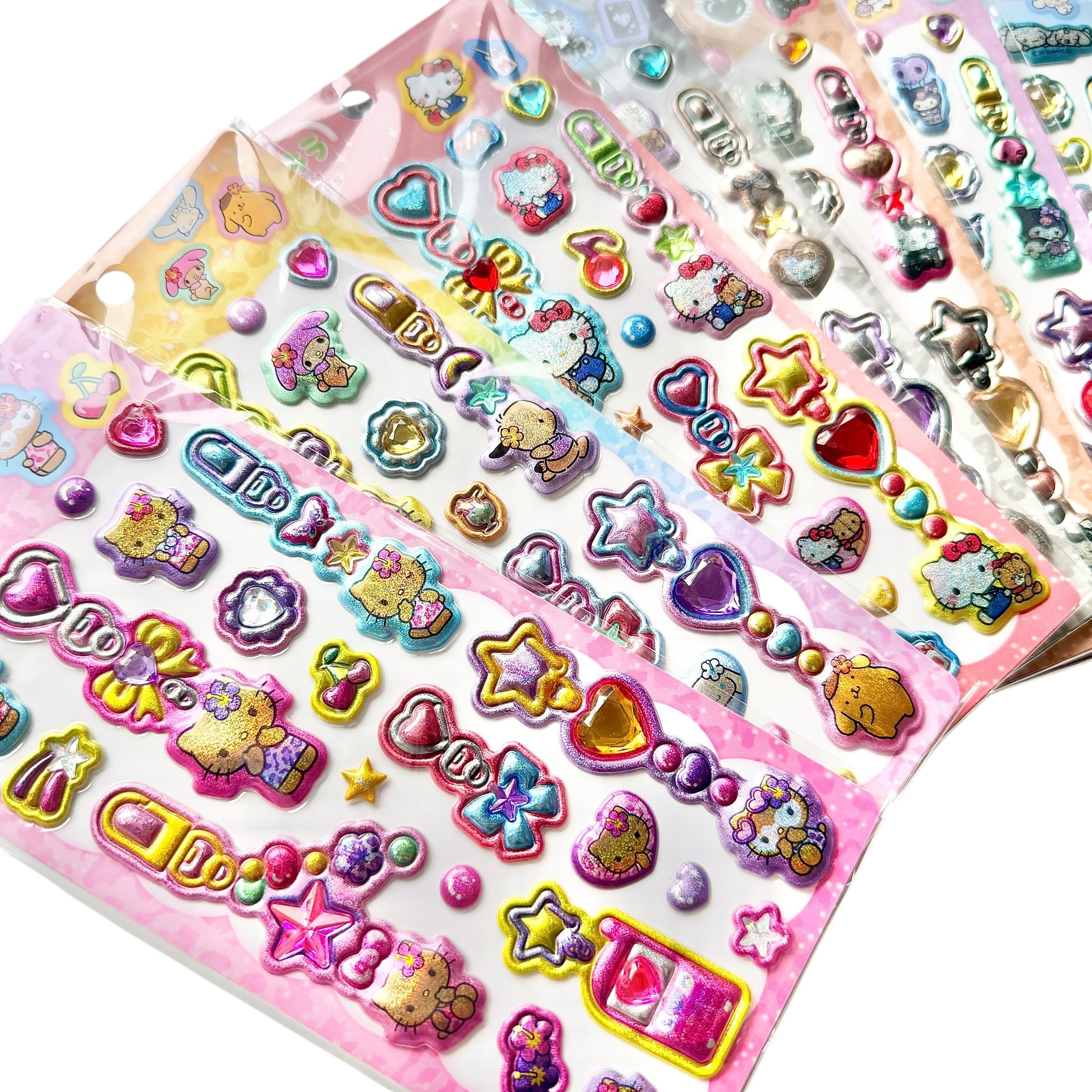 サンリオ ぷくキラチャームステッカー | Jewelie