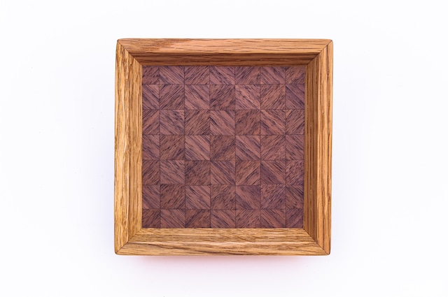 杉　wood checker　mini tray 　0102