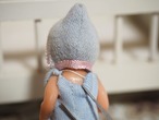 水色ロンパース ベビー スリープアイ 画像8