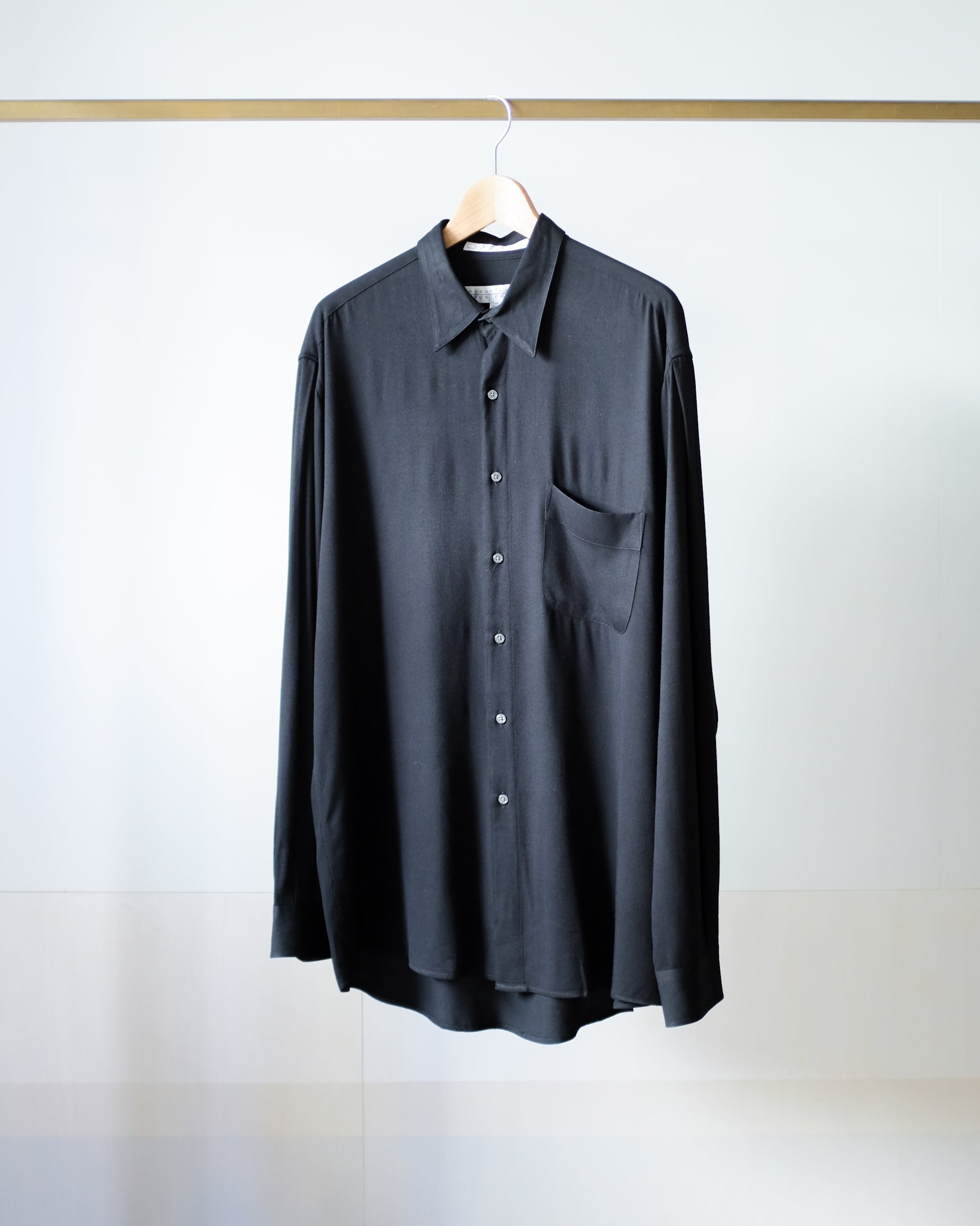 中目黒古着 黒シャツ 古着 90s Levi's 100% コットン ブラック シャモアクロス フランネル