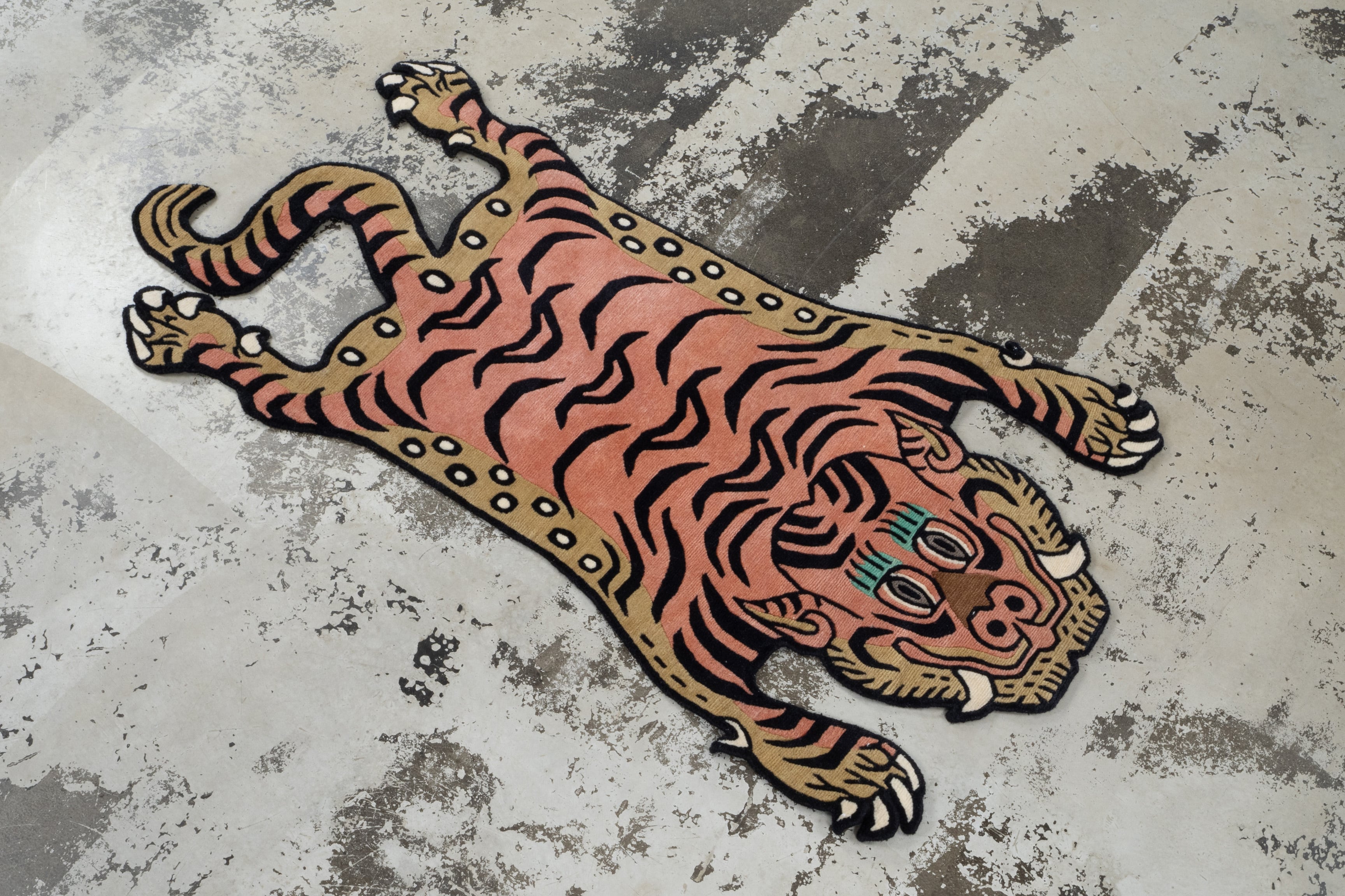 Tibetan Tiger Rug 《Mサイズ•ウール184》チベタンタイガーラグ