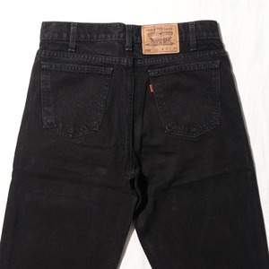 極美品 32×30 Levi’s 550 USA オレンジタブ 95年 サルファーブラック デニムパンツ
