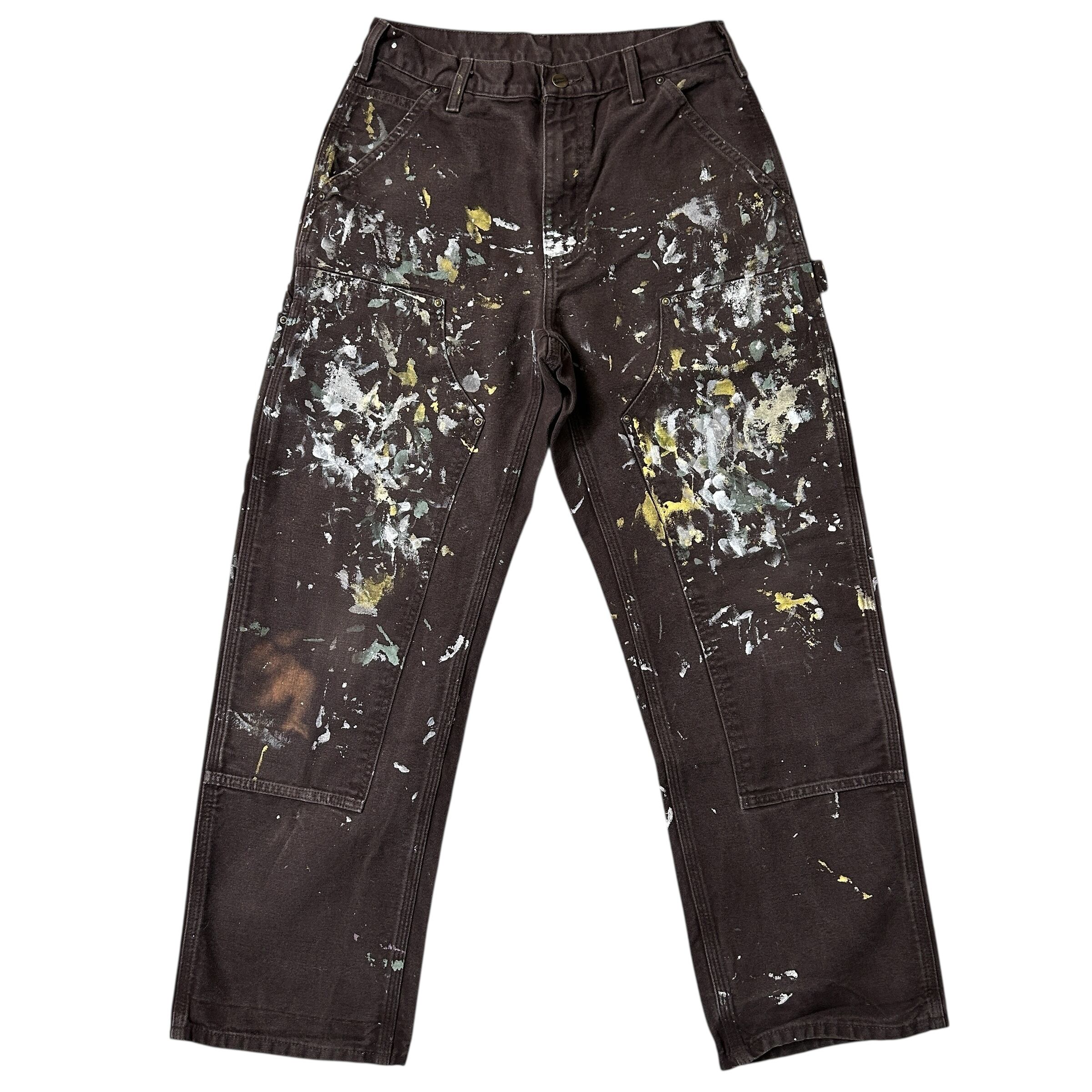 USA製 carhartt カーハート ダブルニー ペインターパンツ ブラック 黒