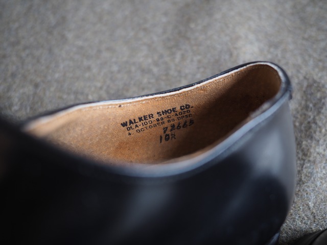 【NOS】10R 1989’s U.S.Navy leather service shoes / Dress Oxford  WOLVERLINE USA製 サービスシューズ ブラック デッドストック