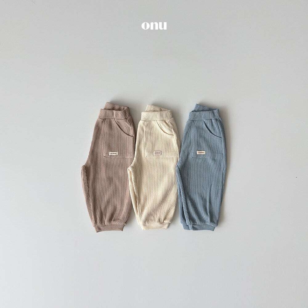 予約⌇ONU / Waffle jogger pants